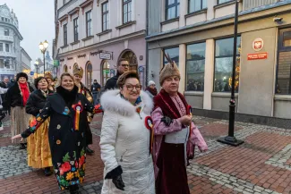 na zdjęciu osoby podczas otwarcia PSK