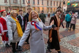 na zdjęciu osoby podczas otwarcia PSK
