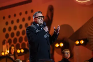 na zdjęciu osoby podczas otwarcia PSK