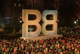 na zdjęciu osoby podczas otwarcia PSK