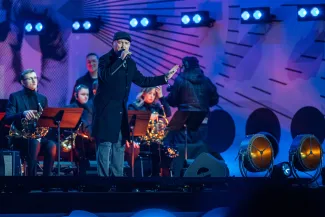 na zdjęciu osoby podczas otwarcia PSK