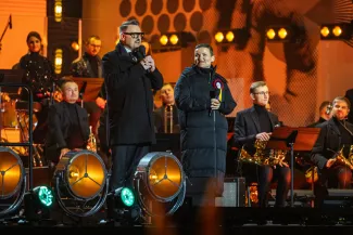 na zdjęciu osoby podczas otwarcia PSK