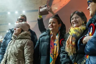 na zdjęciu osoby podczas otwarcia PSK