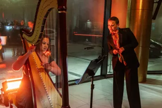 na zdjęciu osoby podczas otwarcia PSK