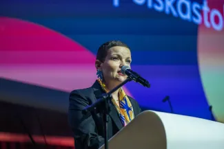 na zdjęciu osoby podczas otwarcia PSK