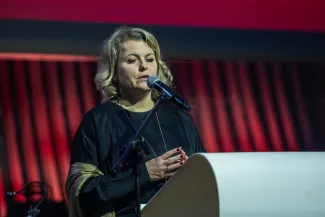 na zdjęciu osoby podczas otwarcia PSK