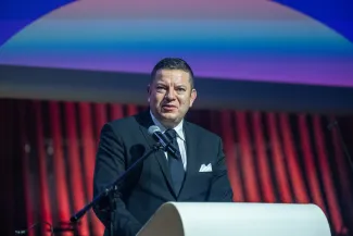 na zdjęciu osoby podczas otwarcia PSK