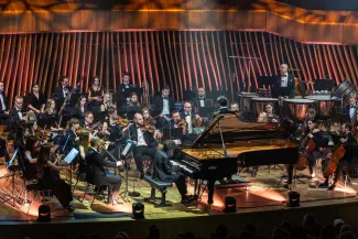 na zdjęciu osoby podczas otwarcia PSK