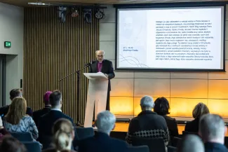 na zdjęciu osoby podczas maratonu