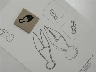 Zdjęcie wykonanych rysunków.