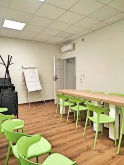 Zdjęcie przedstawiające salę konferencyjną nr 5 w budynku przy ul. Cieszyńskiej 18