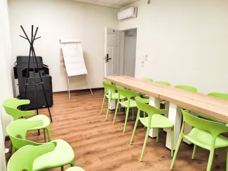 Zdjęcie przedstawiające salę konferencyjną nr 5 w budynku przy ul. Cieszyńskiej 18