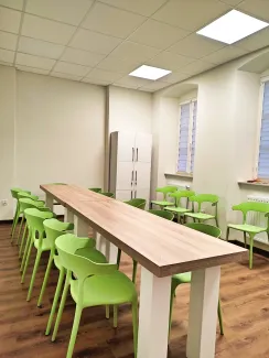 Zdjęcie przedstawiające salę konferencyjną nr 5 w budynku przy ul. Cieszyńskiej 18