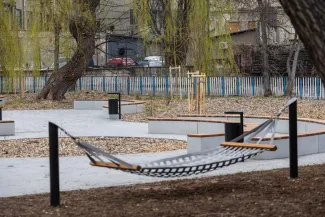 na zdjęciu nowy skwer
