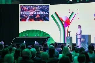 na zdjęciu uroczystość losowania