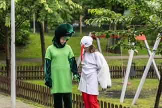 na zdjęciu osoby podczas festiwalu