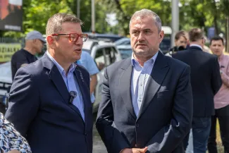 na zdjęciu osoby podczas konferencji