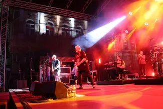 Na zdjęciu koncert zespołu KULT