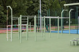 na zdjęciu nowe boisko