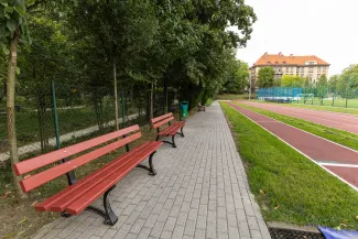 na zdjęciu nowe boisko