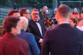 na zdjęciu osoby podczas uroczystości
