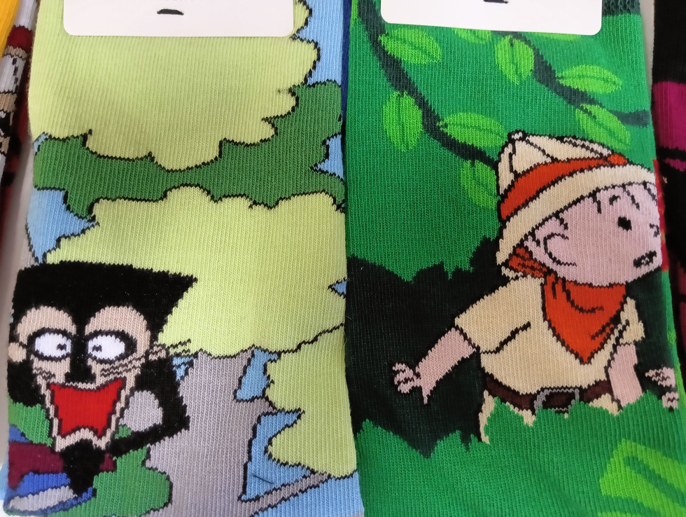 Na zdjęciu skarpetki 
