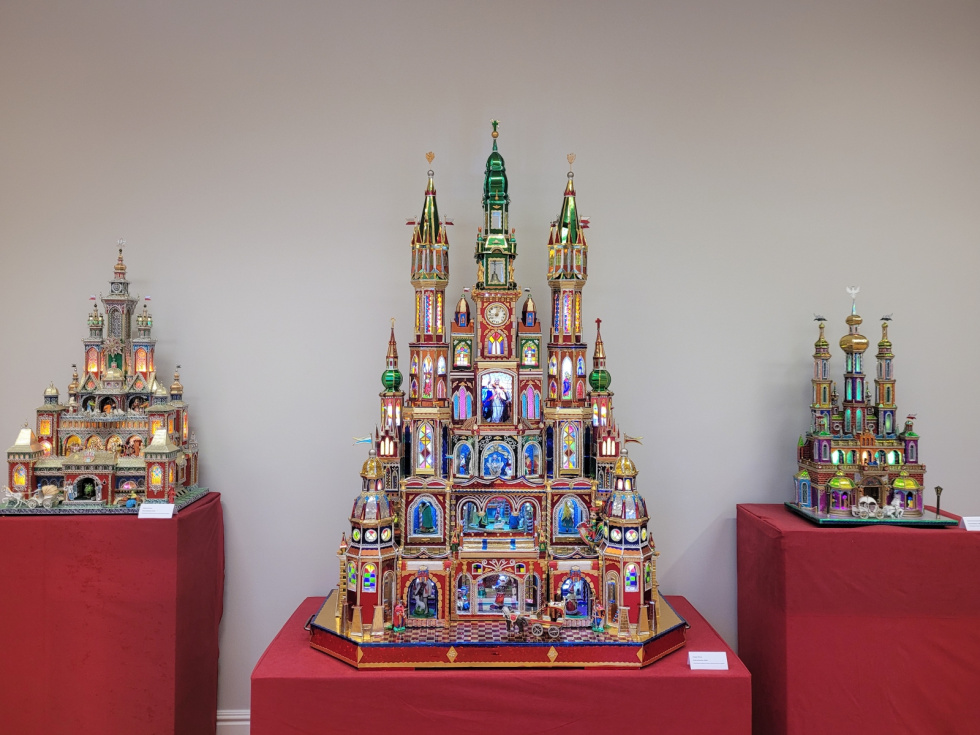 Na zdjęciu fragment wystawy szopek 