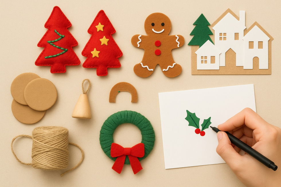 Na zdjęciu ozdoby świąteczne 