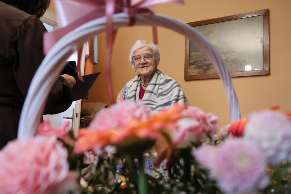 Na zdjęciu jubilatka 