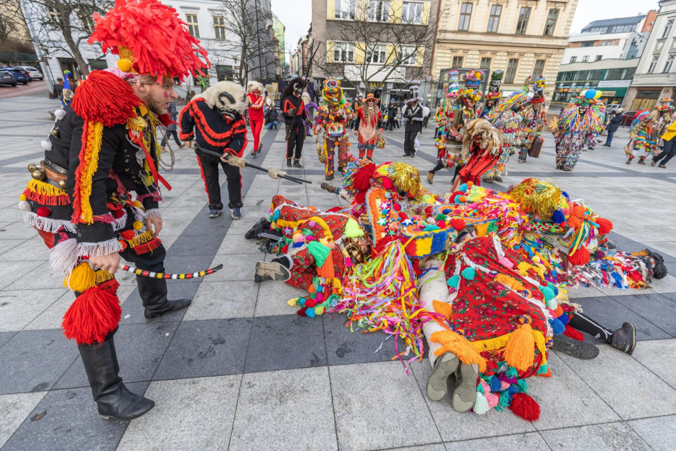 Na zdjęciu prezentacja Dziadów w Bielsku-Białej 