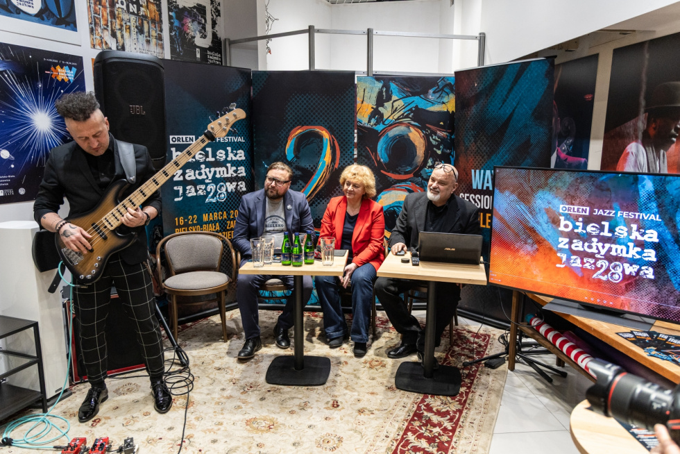 Na zdjęciu od lewej Robert Szewczuga, Adam Ruśniak, Barbara Cybulska-Konsek i Jerzy Batycki