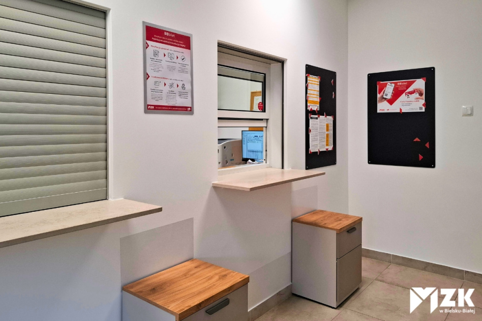 Na zdjęciu pomieszczenie kasy głównej MZK