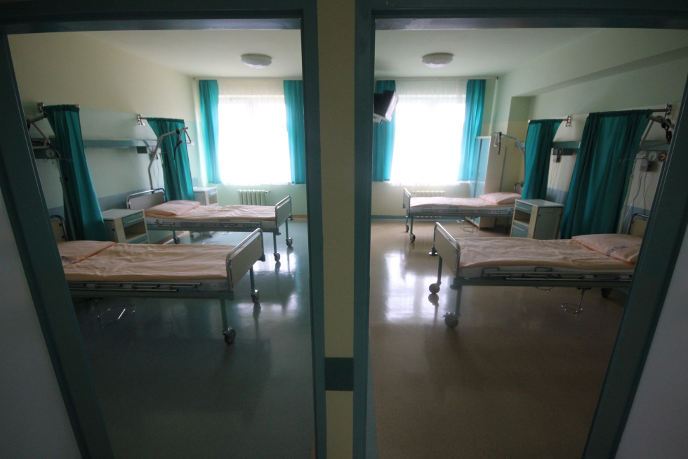Na zdjęciu jedna z sal szpitalnych