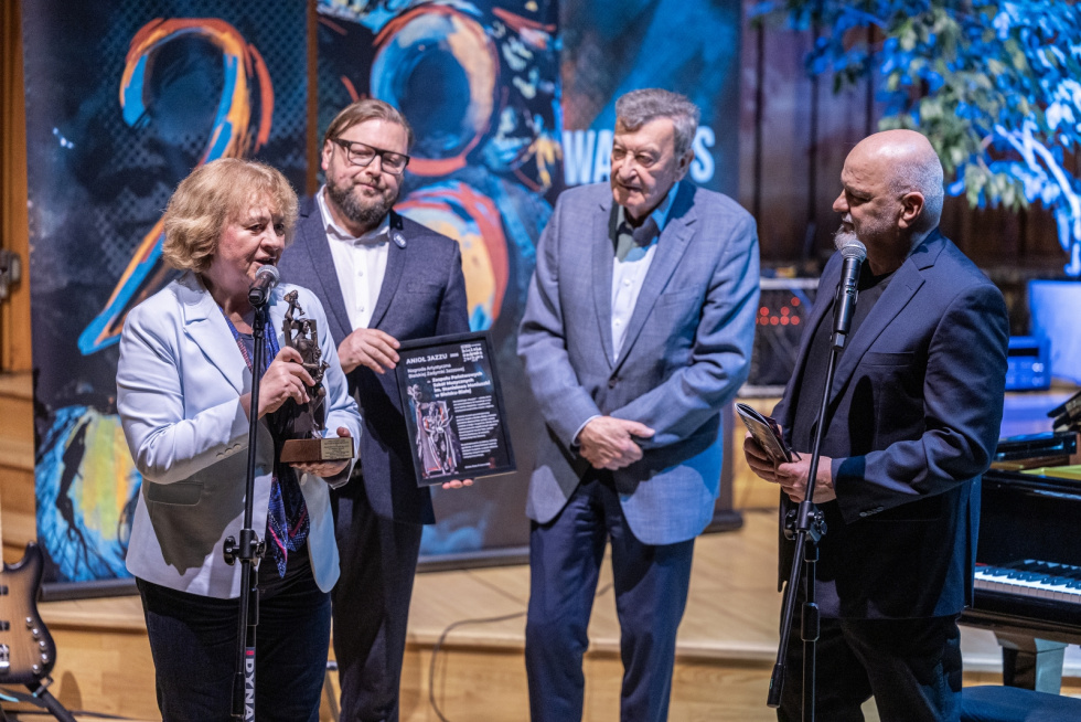 Na zdjęciu wręczenie Anioła Jazzu 