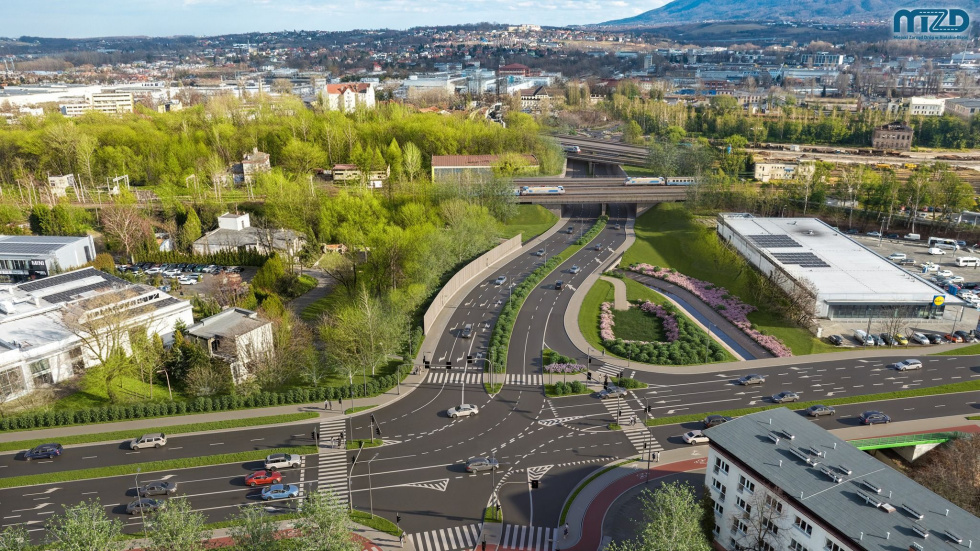 Na zdjęciu wizualizacja drogowa 