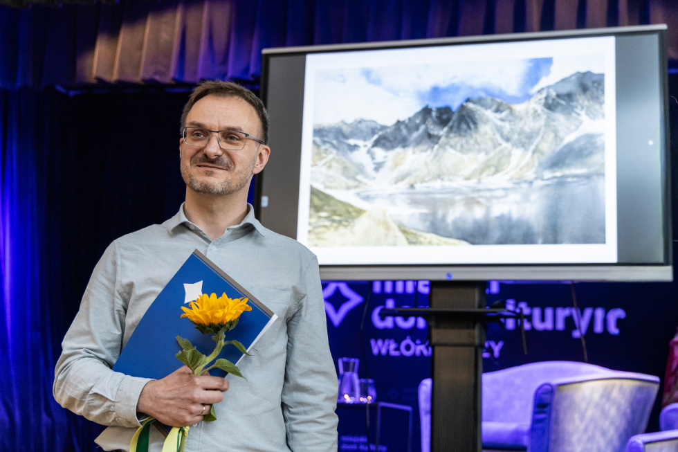 Na zdjęciu laureat konkursu im. Ignacego Bieńka 