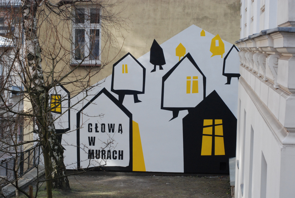 Na zdjęciu mural 
