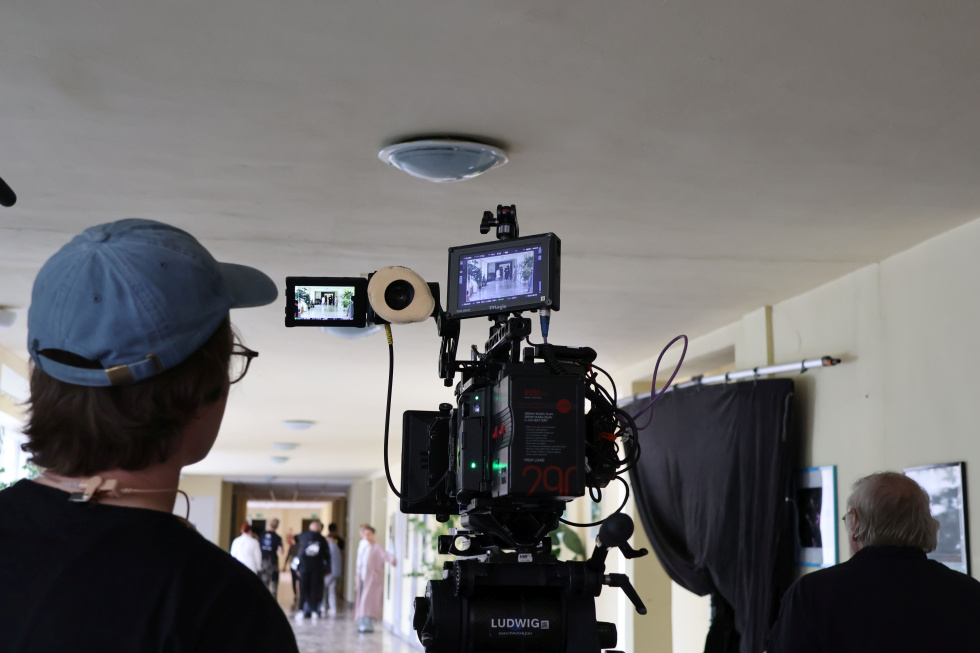 Na zdjęciu ekipa filmowa 