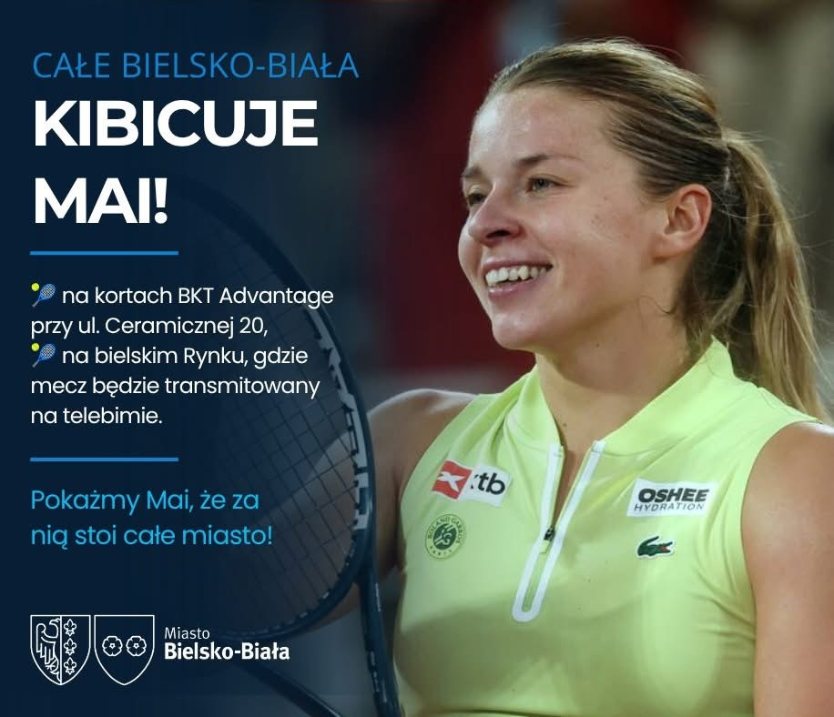 Na zdjęciu plakat zapowiadający wspólne kibicowanie