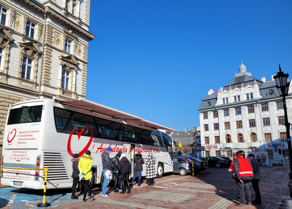 Na zdjęciu krwiobus 