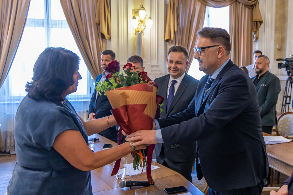na zdjęciu prezydent