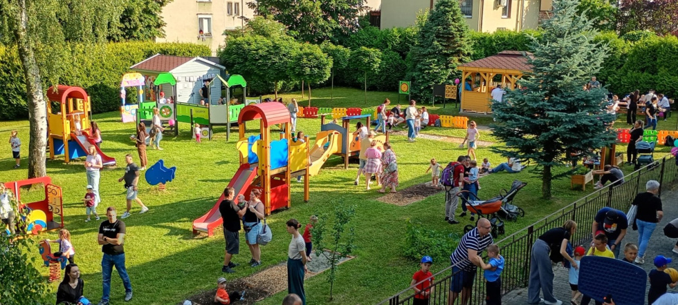 Na zdjęciu piknik w żłobku 