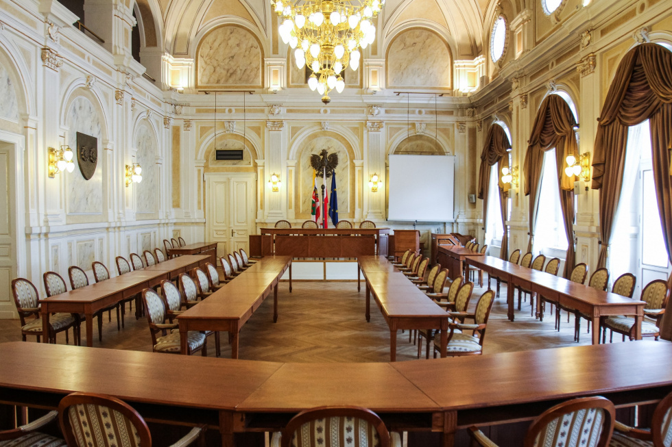 Na zdjęciu sala sesyjna Ratusza