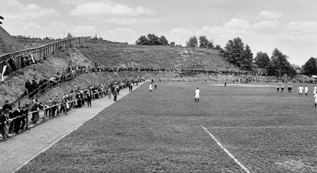 Na zdjęciu stadion na górce 