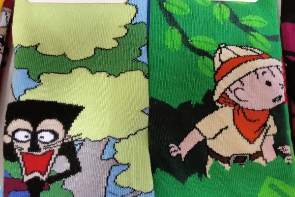 Na zdjęciu skarpetki 