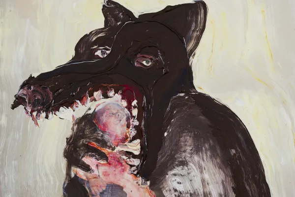 Na zdjęciu jeden z obrazów wystawy ginałowej