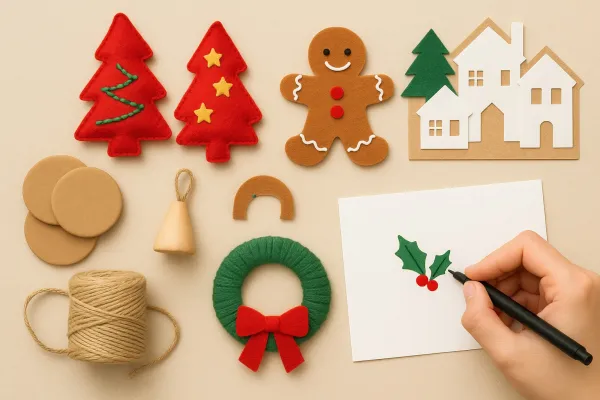 Na zdjęciu ozdoby świąteczne 