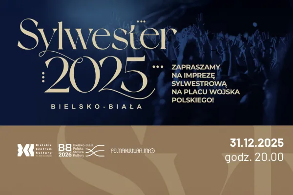 Na zdjęciu baner graficzny z zapowiedzią imprezy sylwestrowej