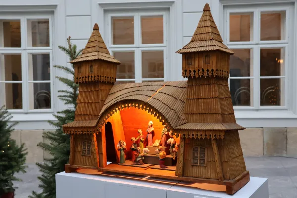 Na zdjęciu szopka 