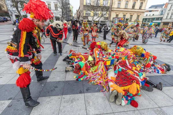 Na zdjęciu prezentacja Dziadów w Bielsku-Białej 